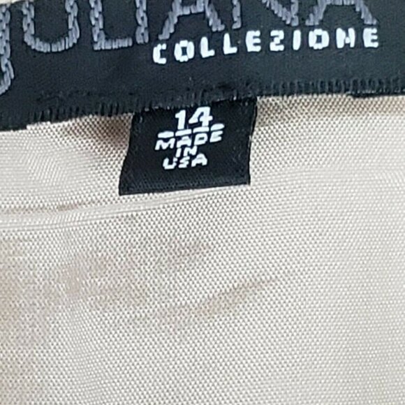 Juliana Collezione Skirt with Fringe Beige 14 - Picture 5 of 5